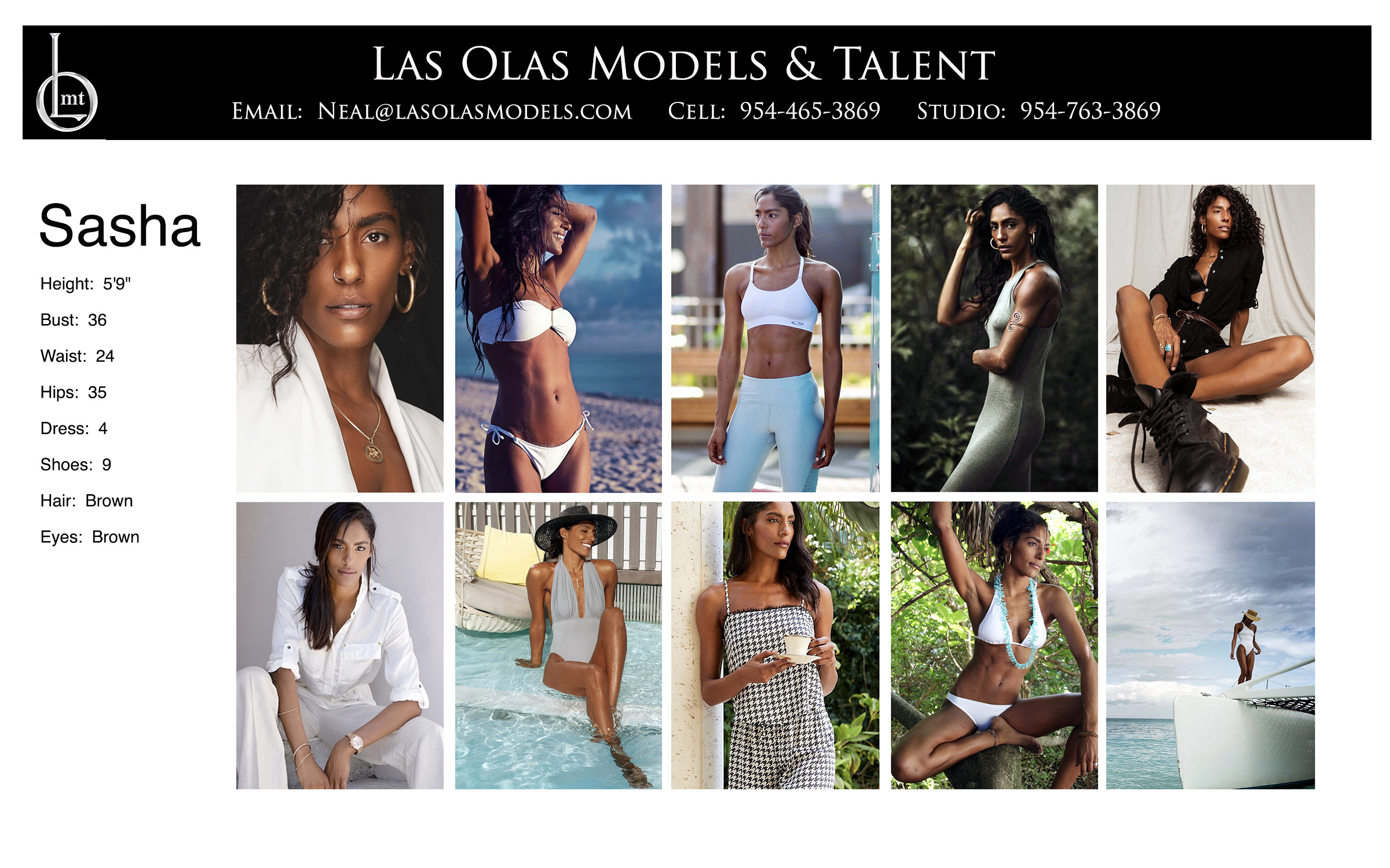 Models Fort Lauderdale Miami South Florida Print Video Commercial Las Olas Models & Talent - Sasha comp